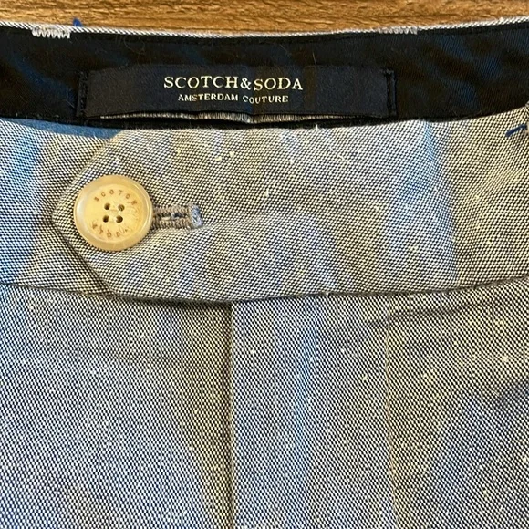 Scotch & Soda flecked chambray chino short